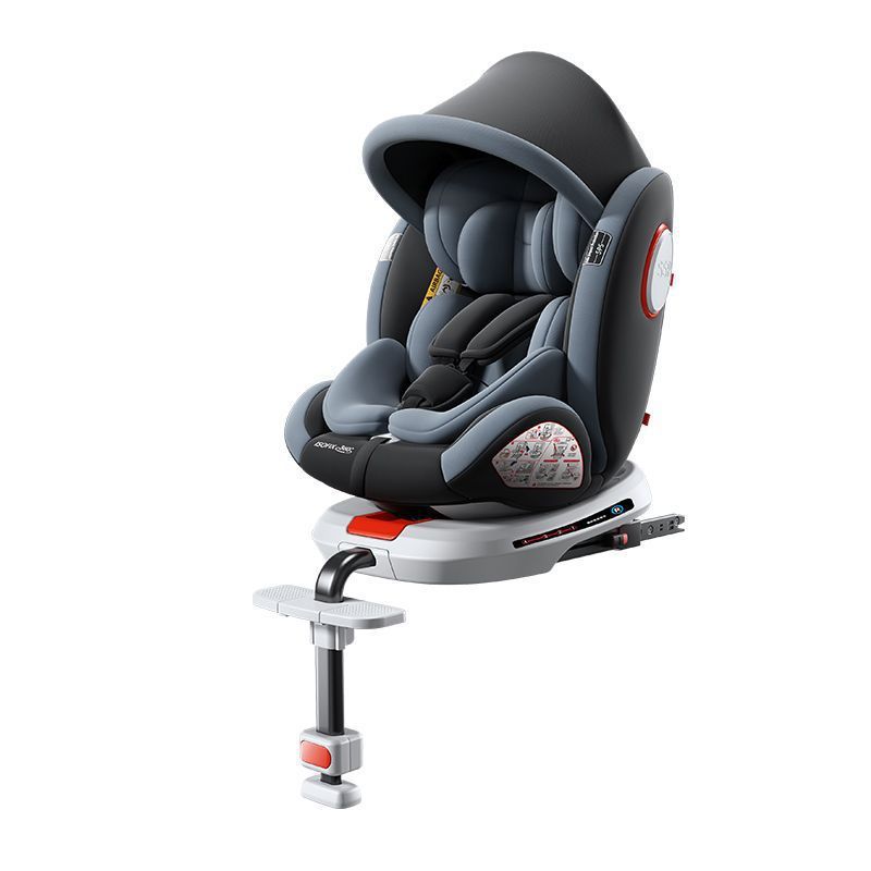 Child safety seat for car 0-12 universal baby baby car 360 degree anti-flip support legs