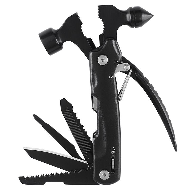 Multifunctional knife pliers car safety hammer window breaking hammer claw hammer car life-saving emergency tools outdoor camping hammer