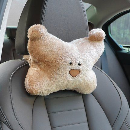 Car cushion waist cushion plush bear waist cushion seat waist pillow office waist support pillow car cushion