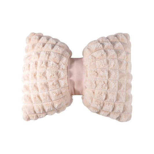 Car headrest neck pillow puff waist pillow cute universal car seat waist back cushion a pair of pillows for girls