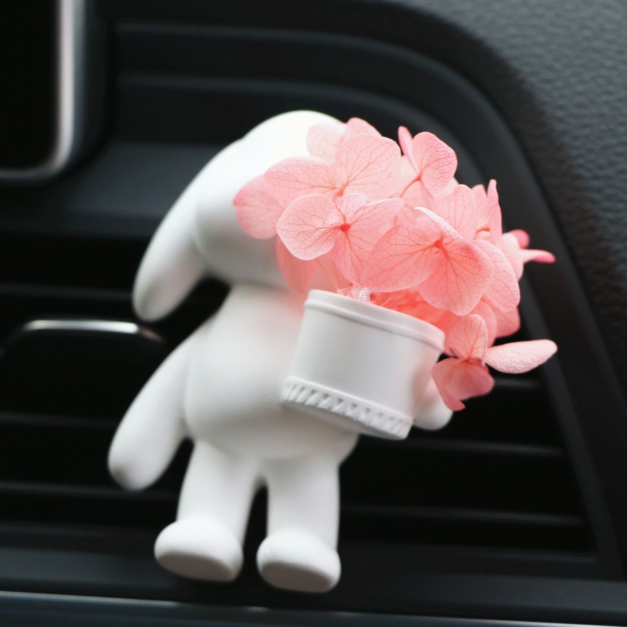 Eternal Flower Rabbit Creative Car Aromatherapy Perfume Diffuser Stone Car Air Outlet Decoration Scented Plaster