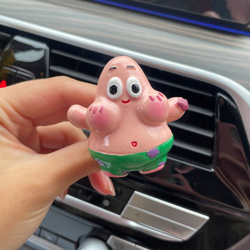 Cartoon car aromatherapy cute air outlet car interior decoration supplies car perfume air outlet clip ornaments wholesale