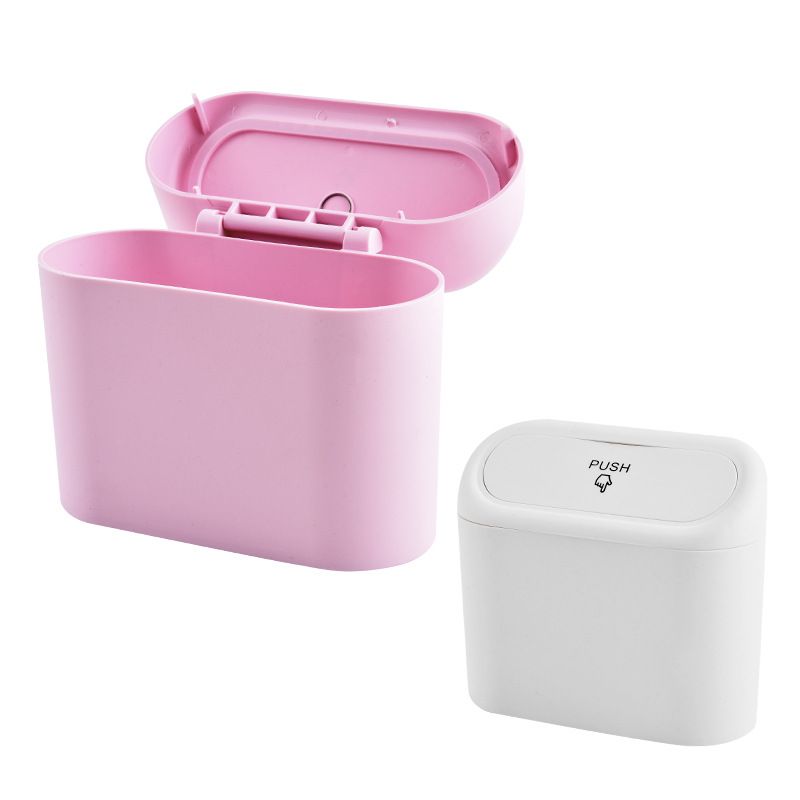 Car trash can car seat back door hanging storage box multi-function car storage garbage bag car supplies