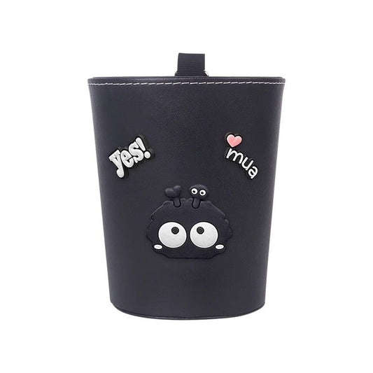 Car trash can, high-end rear hanging storage bucket for car interior, creative multifunctional umbrella storage bucket