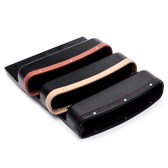 Car gap storage box creative car seat trash can multifunctional leather storage box
