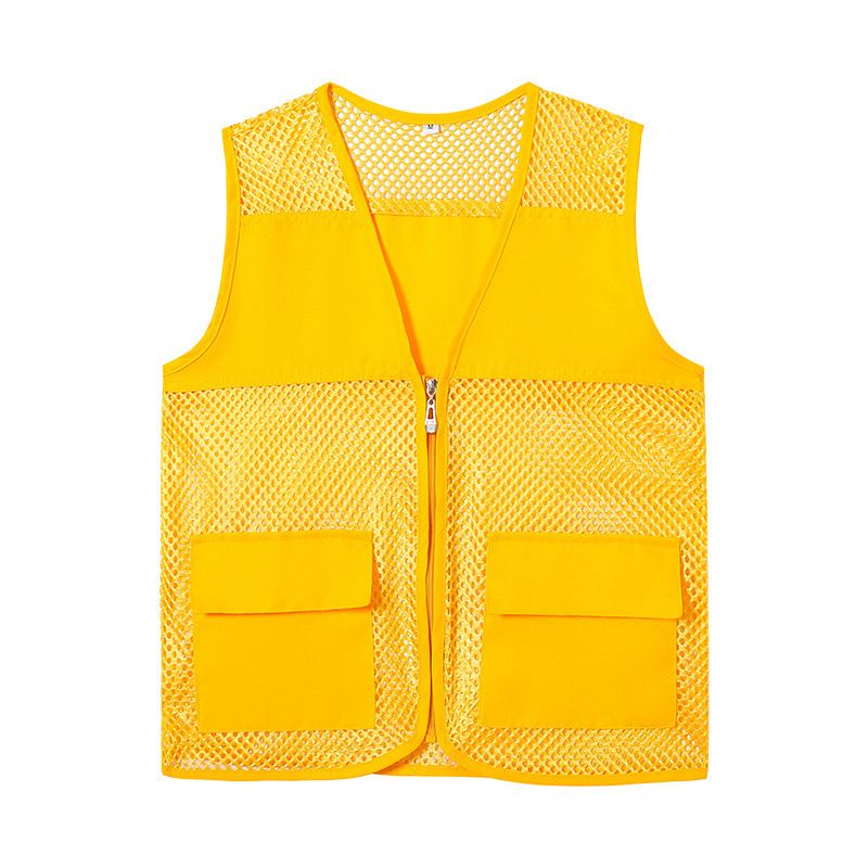 Zippered mesh reflective vest