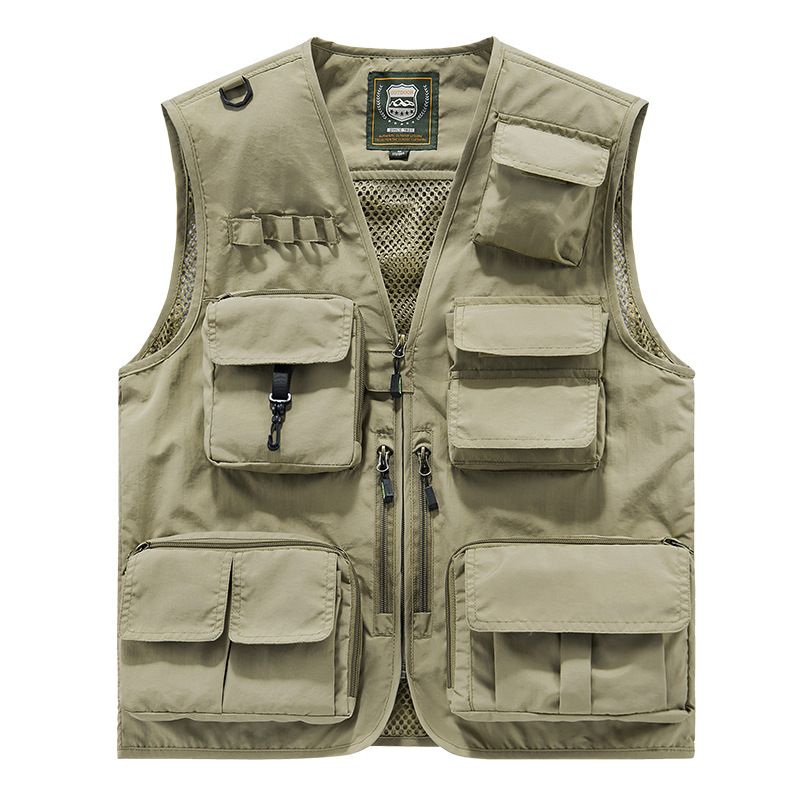 Vest workwear safety multi-pocket reflective vest