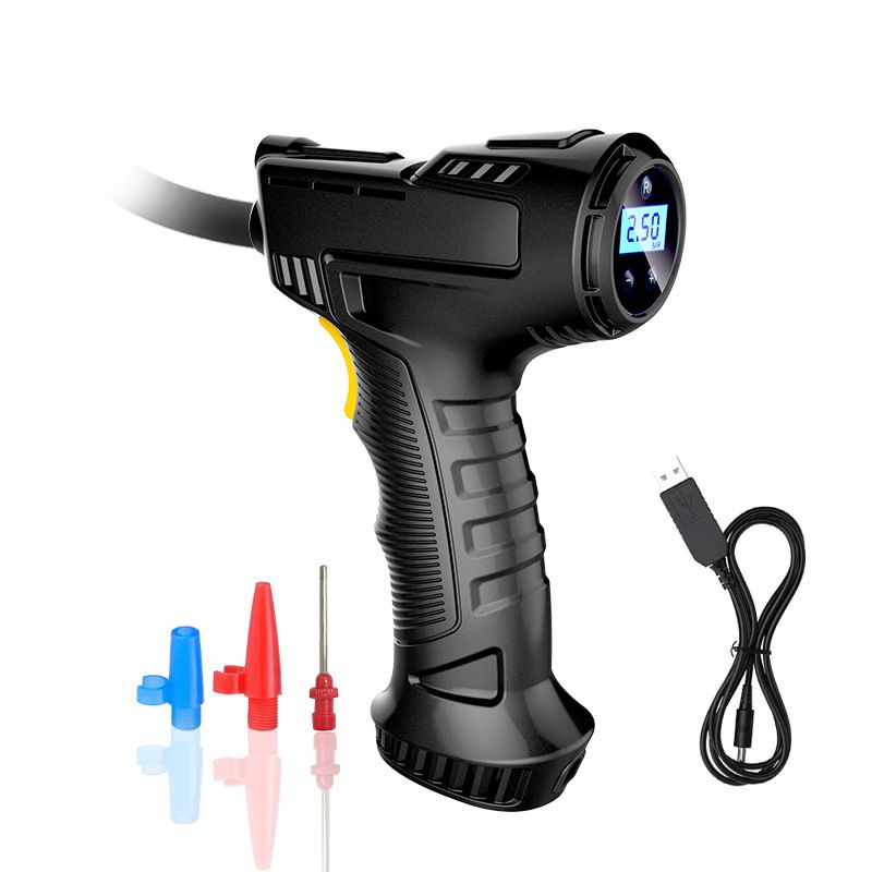 Wireless charging car handheld air pump for car electric portable tire air pump