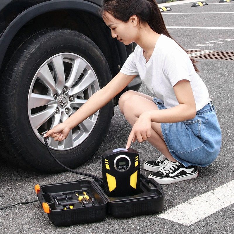 Car air pump intelligent digital display air pump small air injector tire air pump electric car air pump