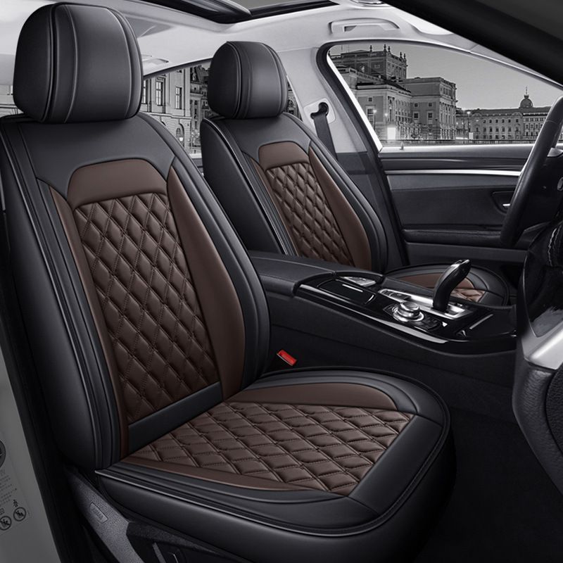 Foreign trade full leather diamond car seat cover four seasons five seat covers