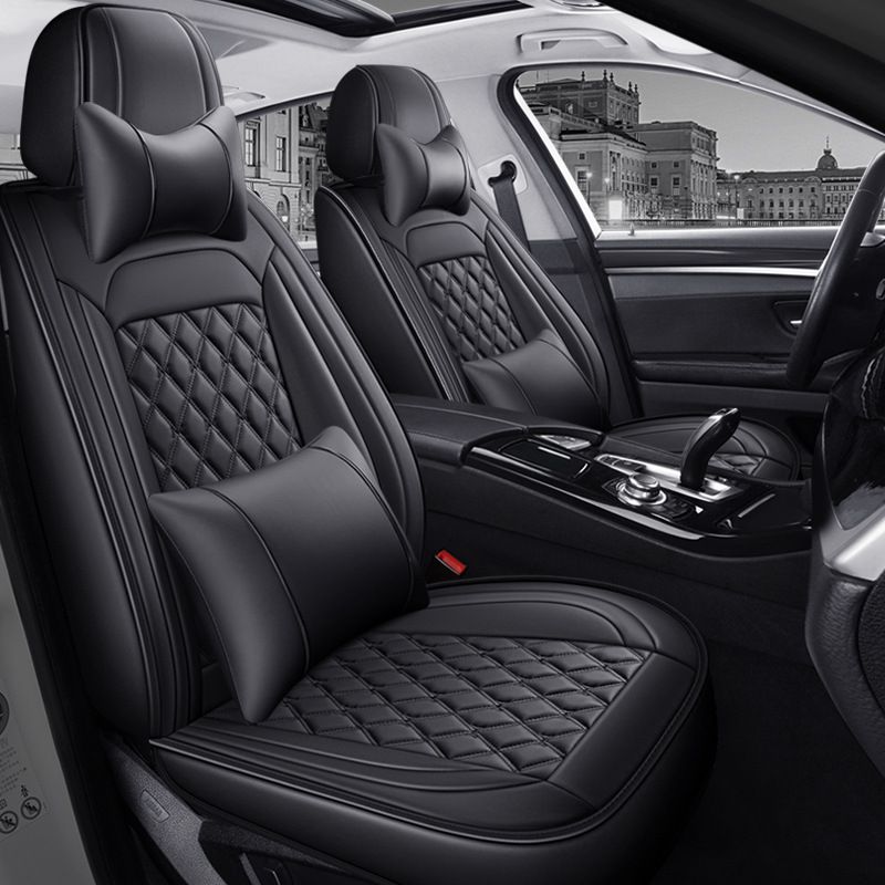 Foreign trade full leather diamond car seat cover four seasons five seat covers
