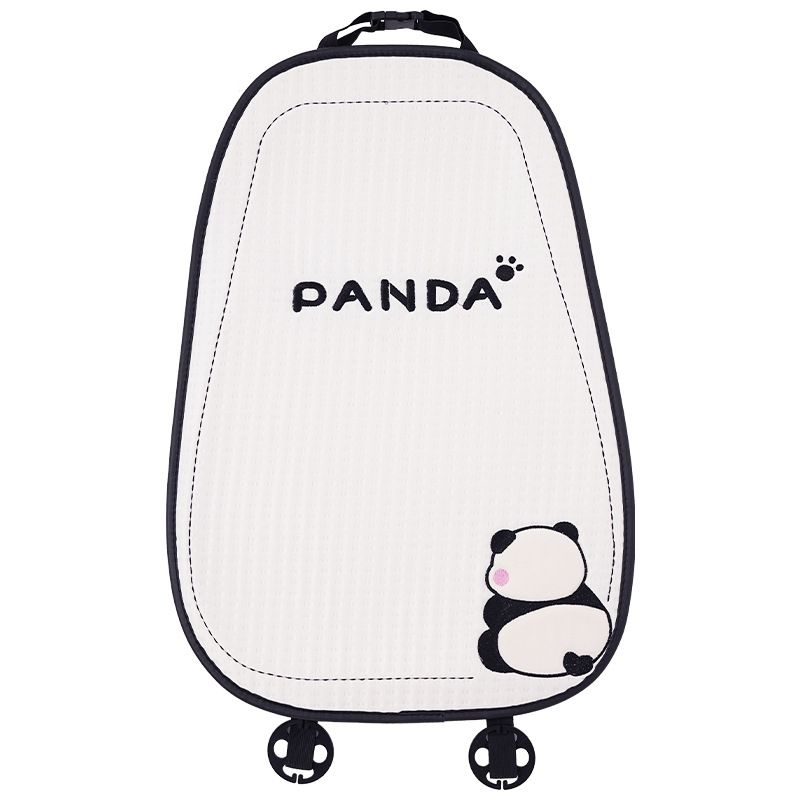 Cartoon panda car seat cushion summer ice silk breathable car seat cushion all season car seat cooling pad