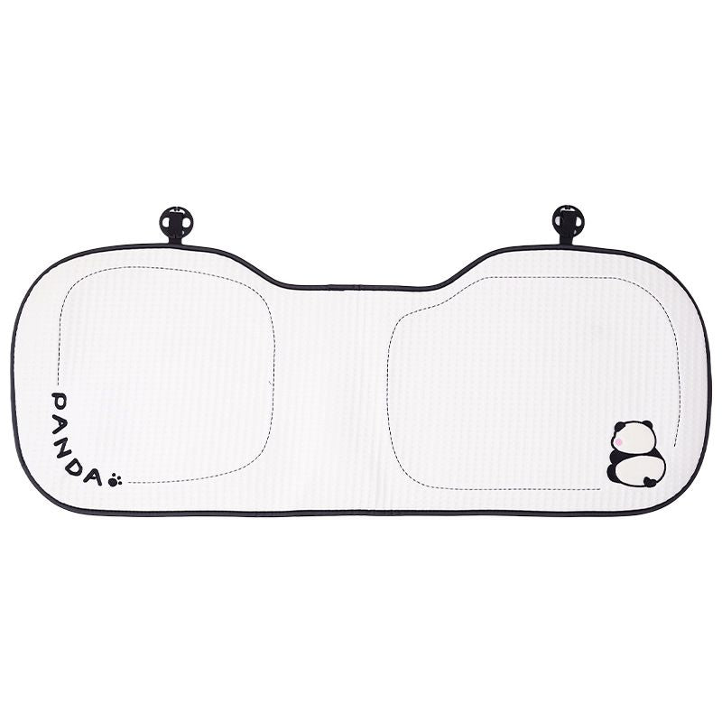 Cartoon panda car seat cushion summer ice silk breathable car seat cushion all season car seat cooling pad