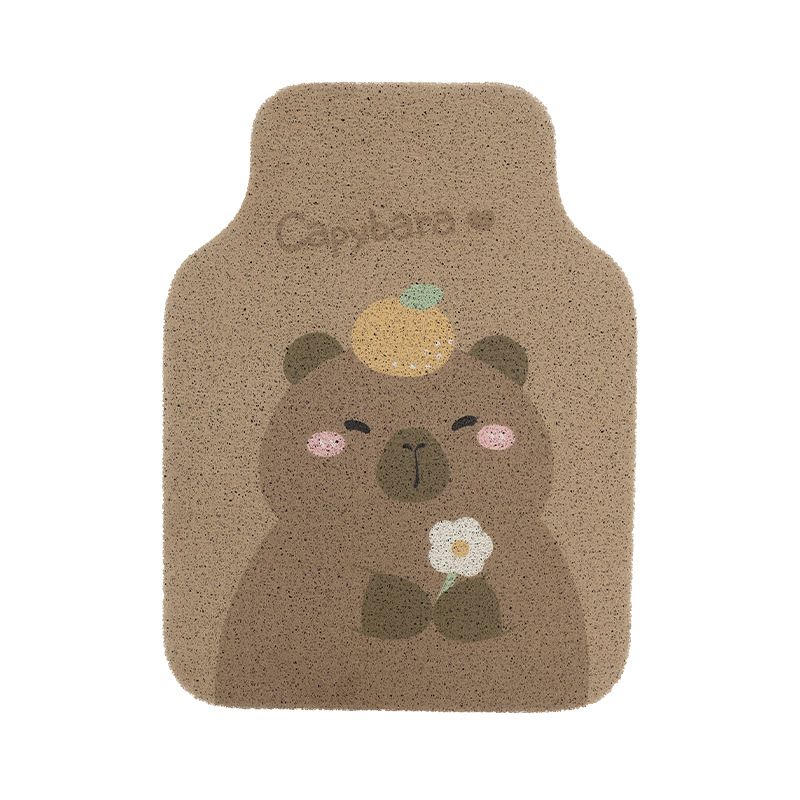 Capibara car floor mat wire ring wear resistant and dirt resistant universal cleaning car seat cushion