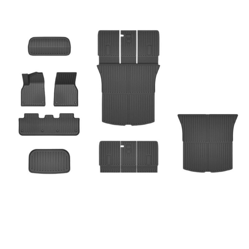 Tesla ModelY full TPE floor mats trunk pads tailgate pads trunk pad accessories