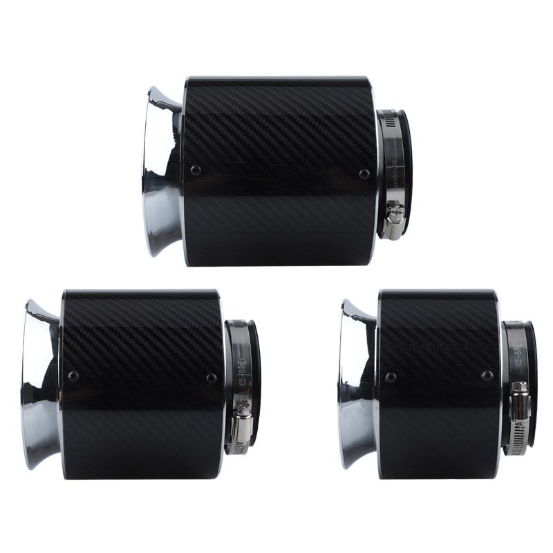 Car modified air intake air filter modified carbon fiber mushroom head high flow air filter mushroom head air filter