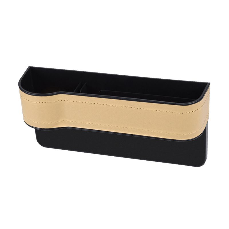 Car seat gap storage box car supplies leather multi-functional crevice storage box storage bag storage box