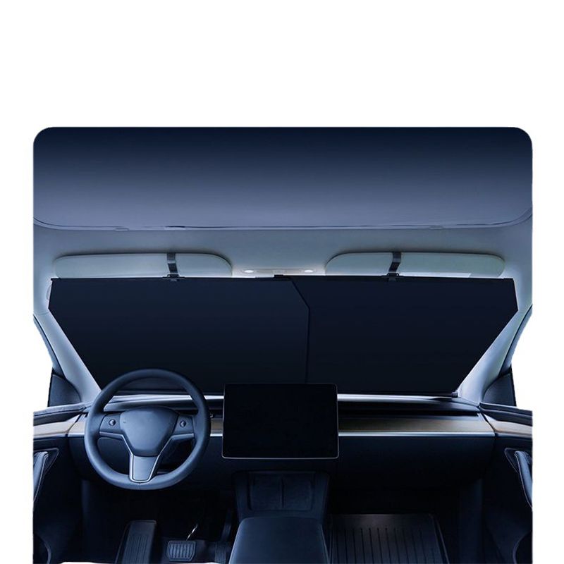 Stretch the front sunshade curtain, the car sunshade curtain, the manual stretch of the car front hood glass and the curtain