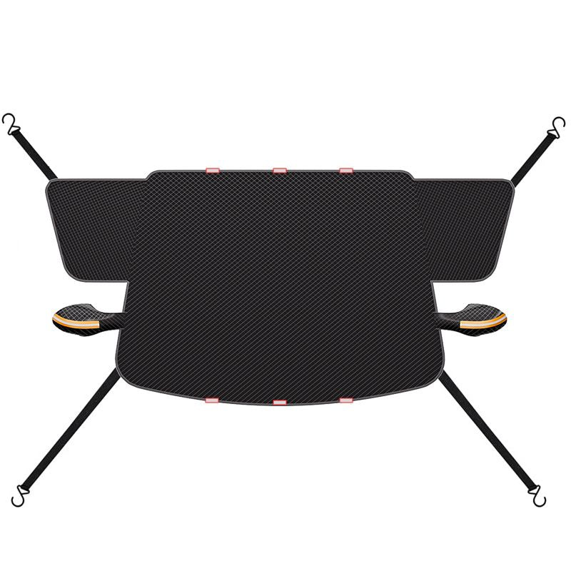 The car half hood is a universal sun protection, rainproof, heat insulation and shading cover for all seasons. It is also a thickened shading cover for the front part of the body