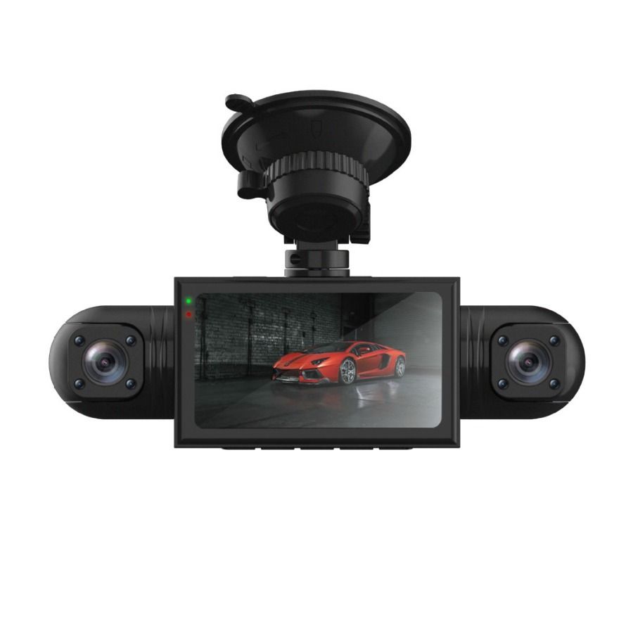 New 4-record 1080P dashcam with HD night vision, wide Angle 3.0 inch screen and DVR for car cameras