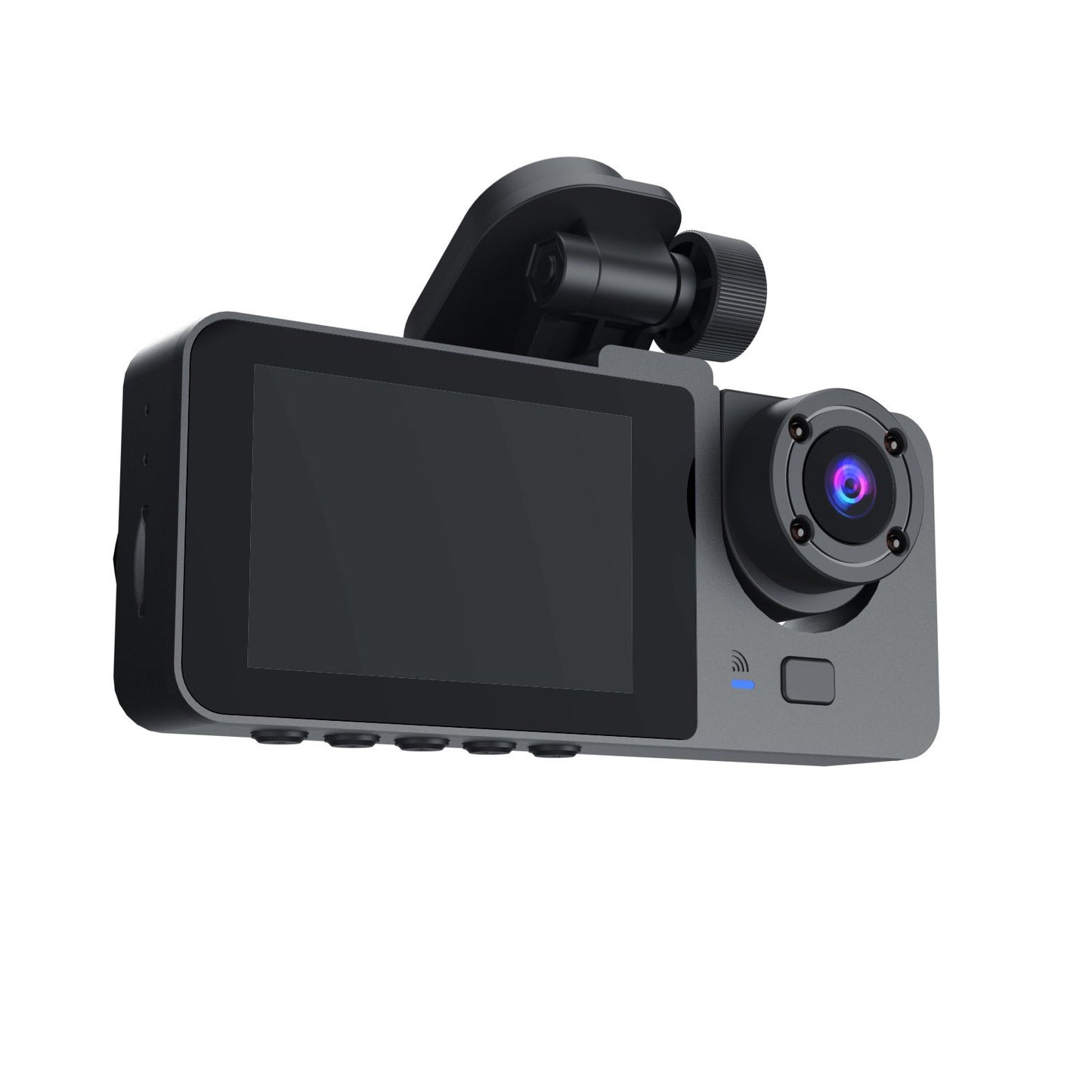 We have selected a 1080P mobile phone interconnection WIFI 3 lens car recorder