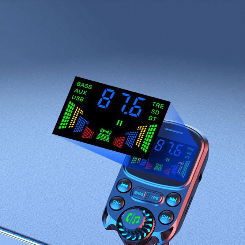 Car mp3 player Bluetooth FM transmitter receiver dual USB multi-function car charger BC86