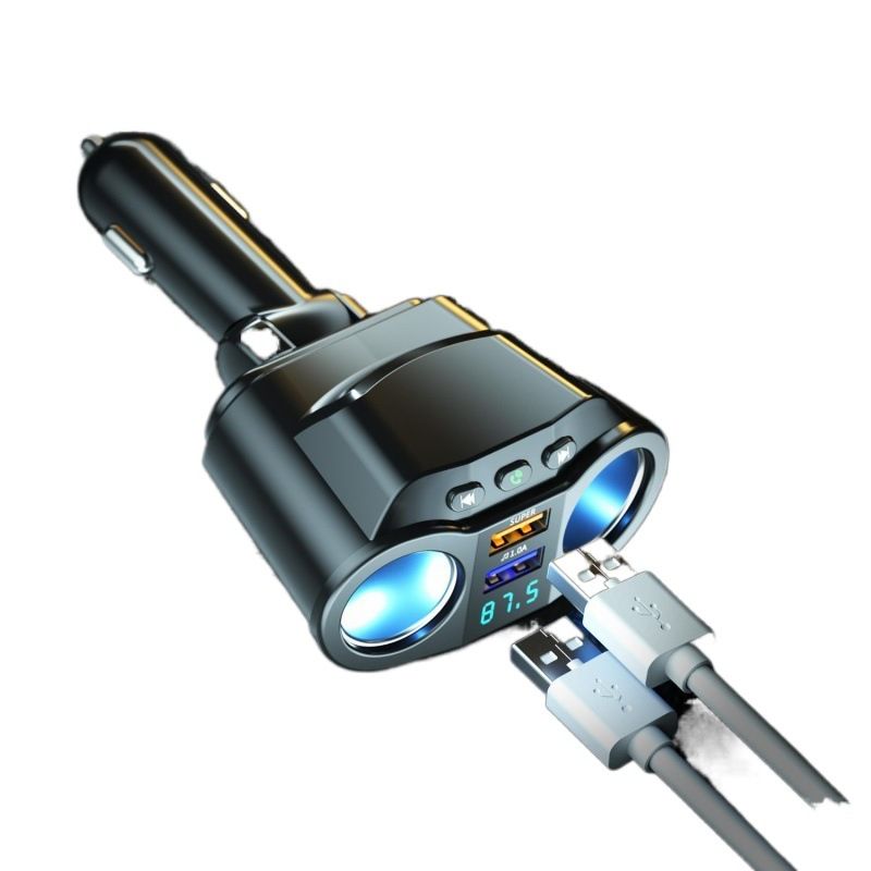 Car MP3 player super fast charging subwoofer car Bluetooth receiver listening to music navigation car charger