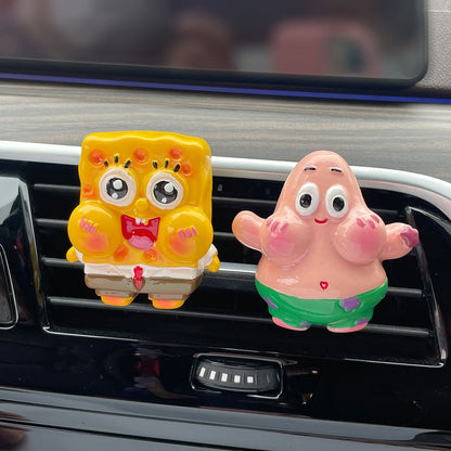 Cartoon car aromatherapy cute air outlet car interior decoration supplies car perfume air outlet clip ornaments wholesale