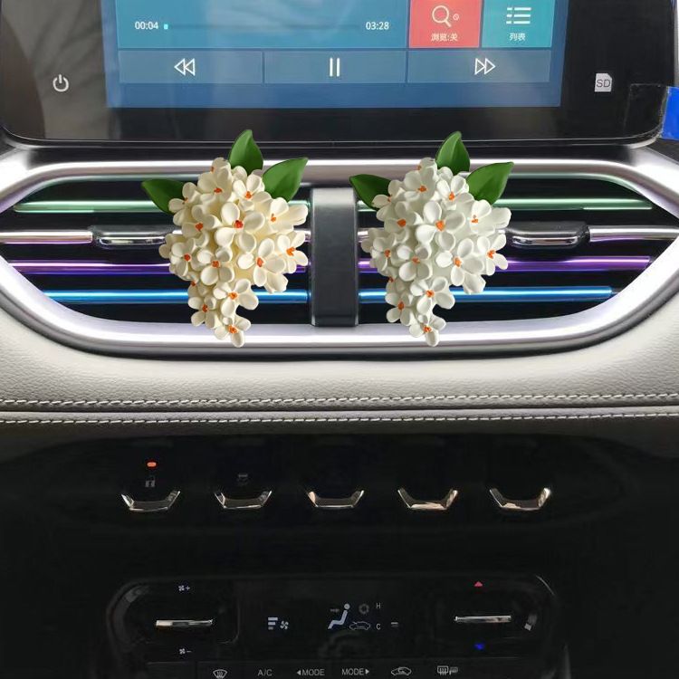 Car cut air outlet osmanthus diffuser stone diy creative aromatherapy to remove odor lasting aromatherapy to talk about osmanthus fragrance