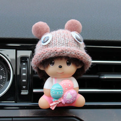 Car perfume car air conditioning outlet aromatherapy decoration cartoon cute car interior decoration ornaments long-lasting light fragrance