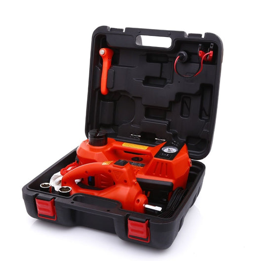 Air pump off-road tire change car electric wrench 12v repair tool 5 multi-function hydraulic jack set tons