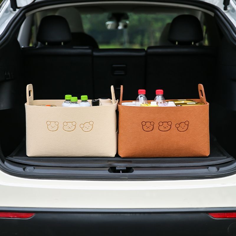 Car storage box thickened trunk car storage multifunctional folding storage basket car storage box