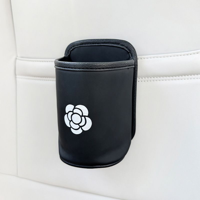 Camellia car storage bag car cup holder cute panda hanging small trash can high value