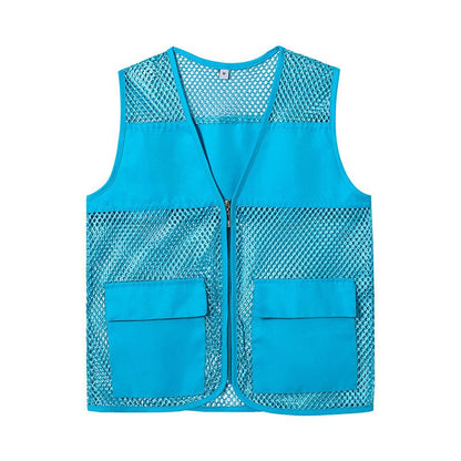 Zippered mesh reflective vest