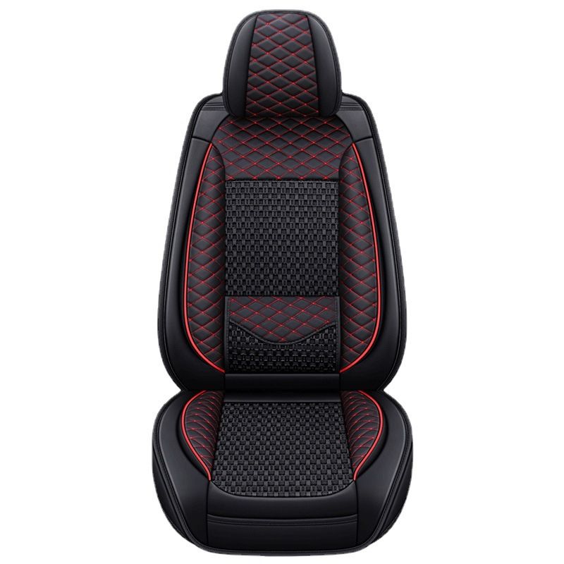 Full package ice silk fixed waist support universal car seat cushion summer breathable seat cushion cover