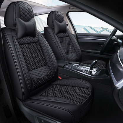 Full package ice silk fixed waist support universal car seat cushion summer breathable seat cushion cover