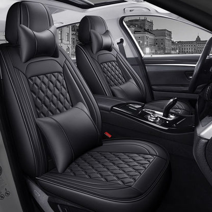 Foreign trade full leather diamond car seat cover four seasons five seat covers