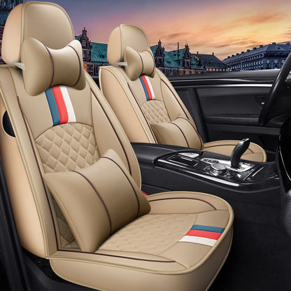 The new car seat is a full leather seat cover with British style for all seasons