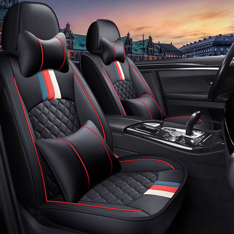The new car seat is a full leather seat cover with British style for all seasons