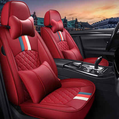 The new car seat is a full leather seat cover with British style for all seasons