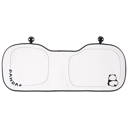 Cartoon panda car seat cushion summer ice silk breathable car seat cushion all season car seat cooling pad