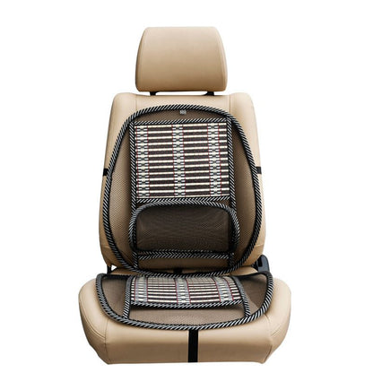 Summer car body steel wire seat cushion, car massage bamboo wire cushion, home and car two use breathable waist support steel wire seat cushion