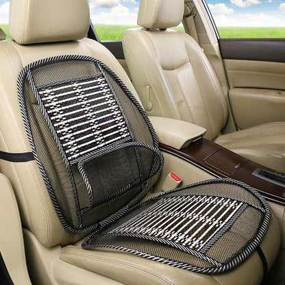 Summer car body steel wire seat cushion, car massage bamboo wire cushion, home and car two use breathable waist support steel wire seat cushion