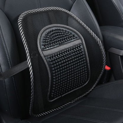 Summer car body steel wire seat cushion, car massage bamboo wire cushion, home and car two use breathable waist support steel wire seat cushion