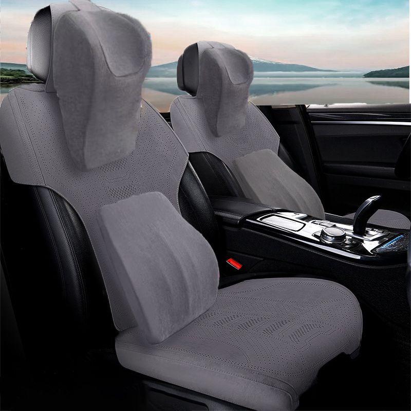 New car seat covers are universal for all seasons. All-enclosed, untied seat covers with lambskin leather saddle pads