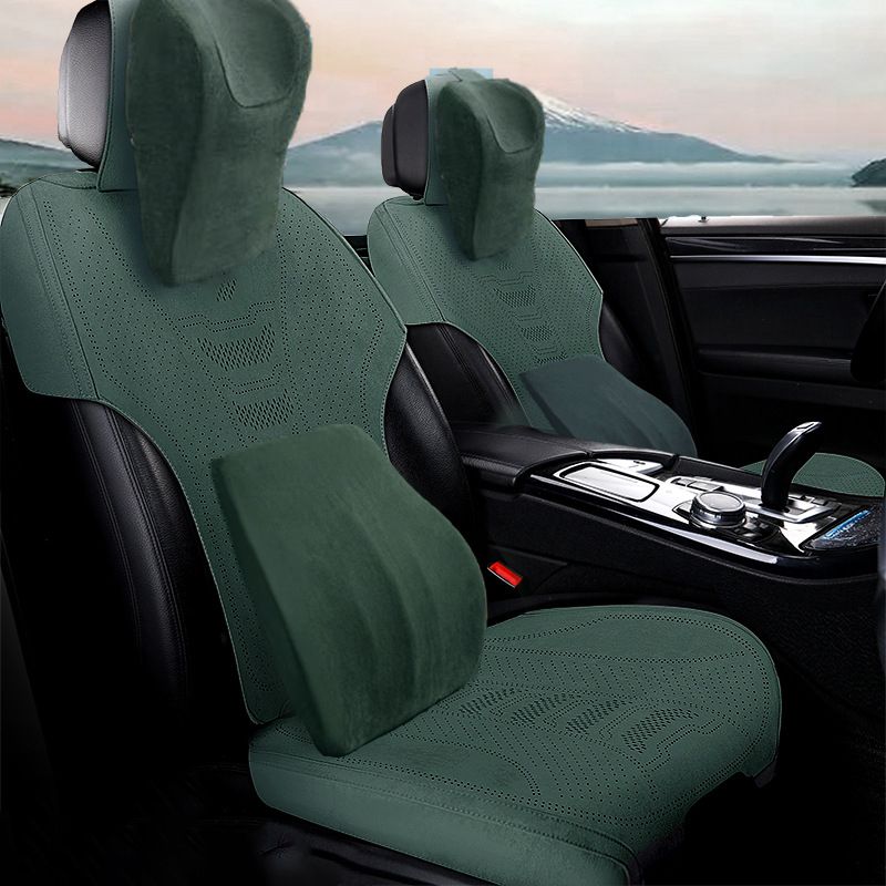 New car seat covers are universal for all seasons. All-enclosed, untied seat covers with lambskin leather saddle pads