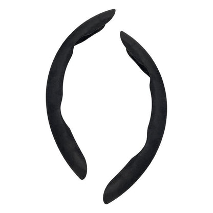Rubber skin all-season anti-slip sweat-absorbing ultra-thin handle grip steering wheel cover