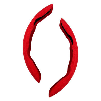 Rubber skin all-season anti-slip sweat-absorbing ultra-thin handle grip steering wheel cover