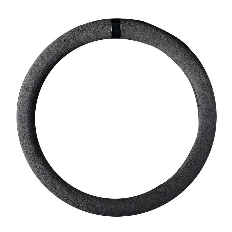 The steering wheel cover is made of all-season suede leather and suede handlebar cover. It is anti-slip, sweat-absorbing and breathable