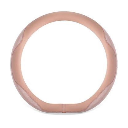 Ultra-thin summer D-shaped sweat-absorbing and anti-slip steering wheel cover for men and women